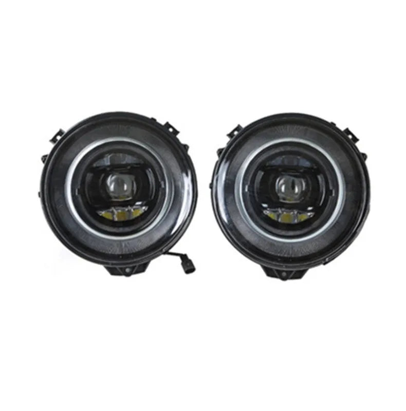 For Mercedes-Benz G-Class W463 G500, G63, G350, G65, G55 Modified With Geometric Headlights, Blackened Old Model Upgraded To New