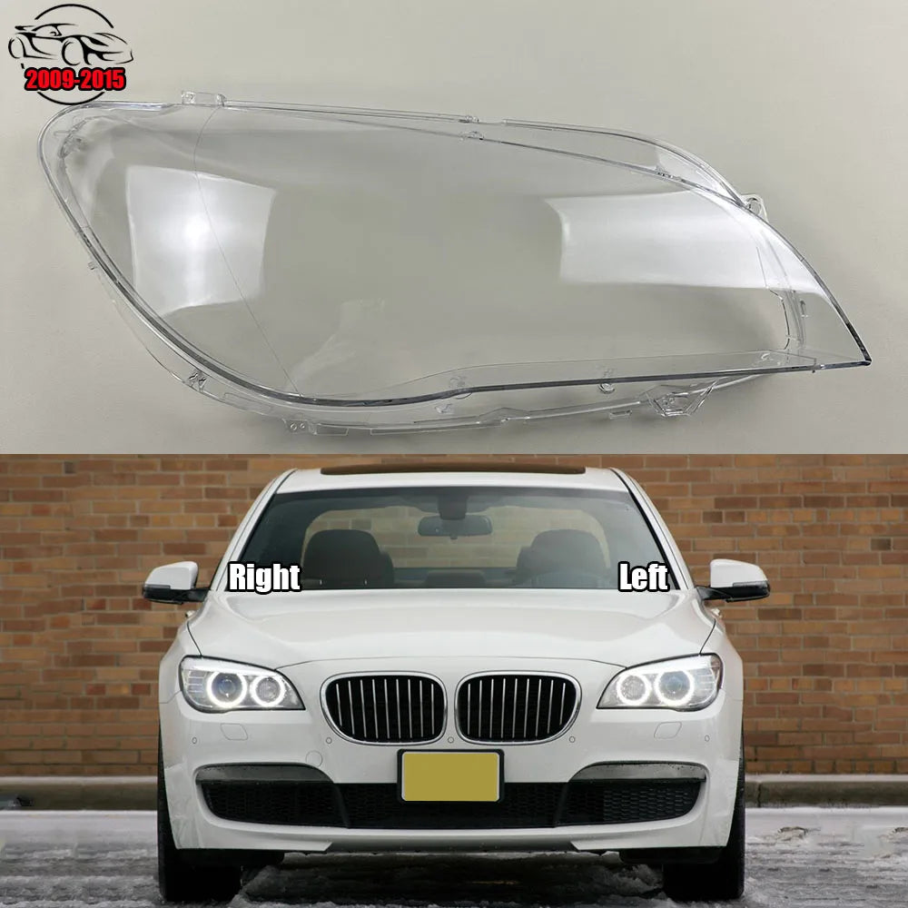 For BMW 7 Series F01 F02 730 735 740 745 750 760 2009-2015 Headlight Shell Lampshade Headlamp Cover Lamp Transparent Plexiglass