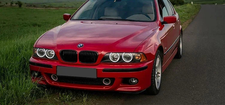 Front Bumper Lower Kidney Inside Grills Ventilation M Style Chrome Design Grille Facelift For BMW 5 Series E39 1997 -2003 LCI