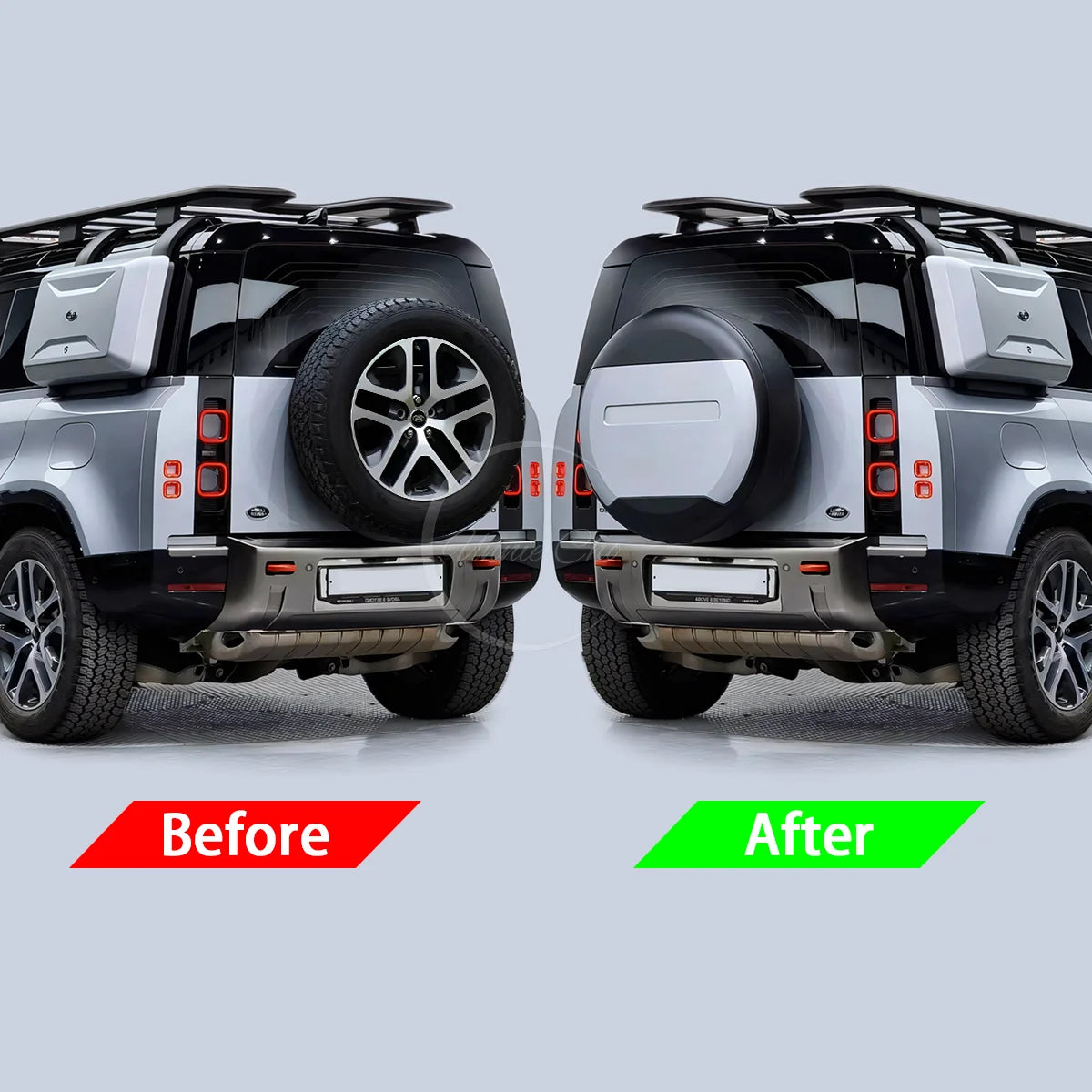 For Defender Tire Cover Spare Wheel Case for Land Rover Defender 110 Accessories Exterior 2020-2025 L663 90 130 Tyre Housing