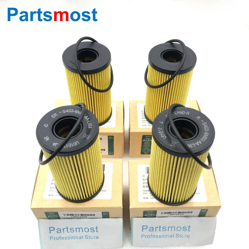 LR073669 JDE37128 2.0 PETROL DIESEL OIL FILTER WITH SEAL FOR RANGE ROVER EVOQUE VELAR DISCOVERY 5 RR SPORT JAGUAR XF G4D36A692AA