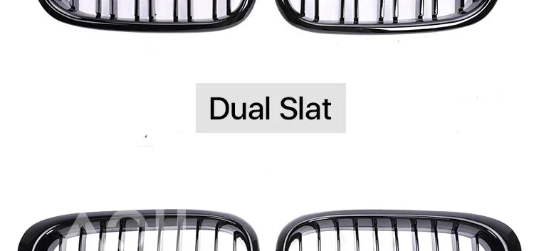 Front Bumper Lower Kidney Inside Grills Ventilation M Style Chrome Design Grille Facelift For BMW 5 Series E39 1997 -2003 LCI