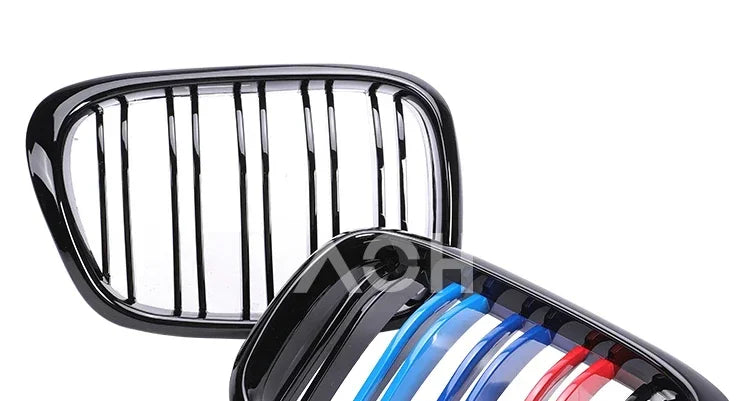 Front Bumper Lower Kidney Inside Grills Ventilation M Style Chrome Design Grille Facelift For BMW 5 Series E39 1997 -2003 LCI