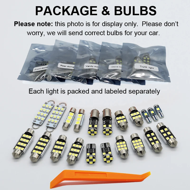 LED Bulbs Interior Reading Dome Plate Light Kit For Nissan Patrol Y61 Y62 2000 - 2017 2018 2019 2020 2021 2022 2023 Accessories