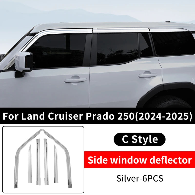 For Toyota Land Cruiser Prado LC 250 2024 2025,Lexus 550 gx Car Window Shelter from Rain Upgrade Exterior Decoration Accessories