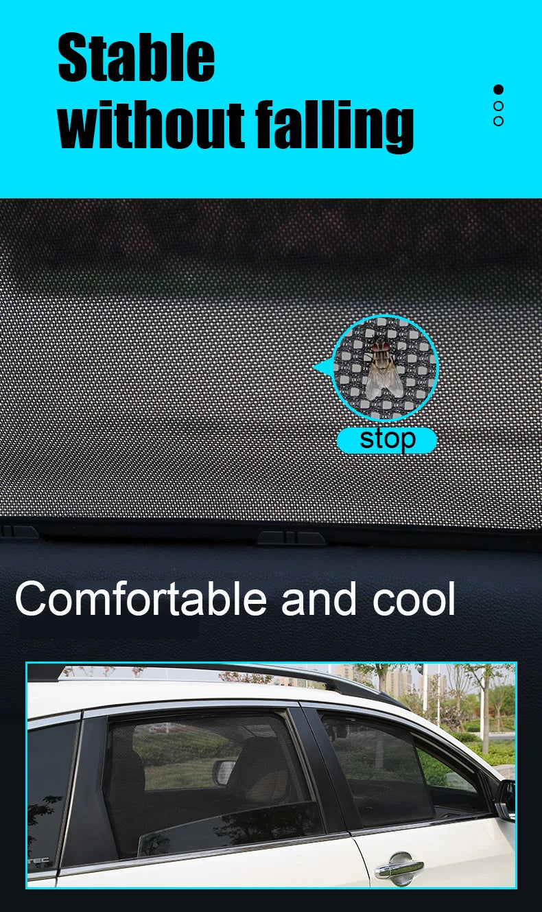 For Nissan PATROL Y62 2010-2025 Car Window SunShade UV Protection Auto Curtain Sun Shade Visor Net Mesh