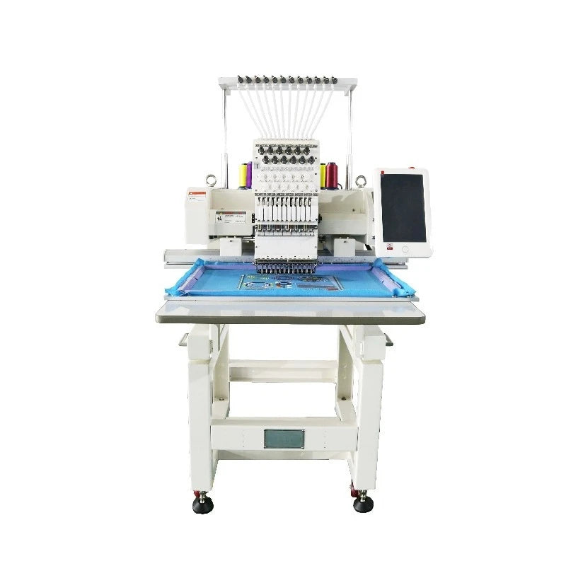 Computerized Embroidery Machine T-shirt Logo Cap Embroidery Industrial Grade Smart Motor High Speed for Home Business