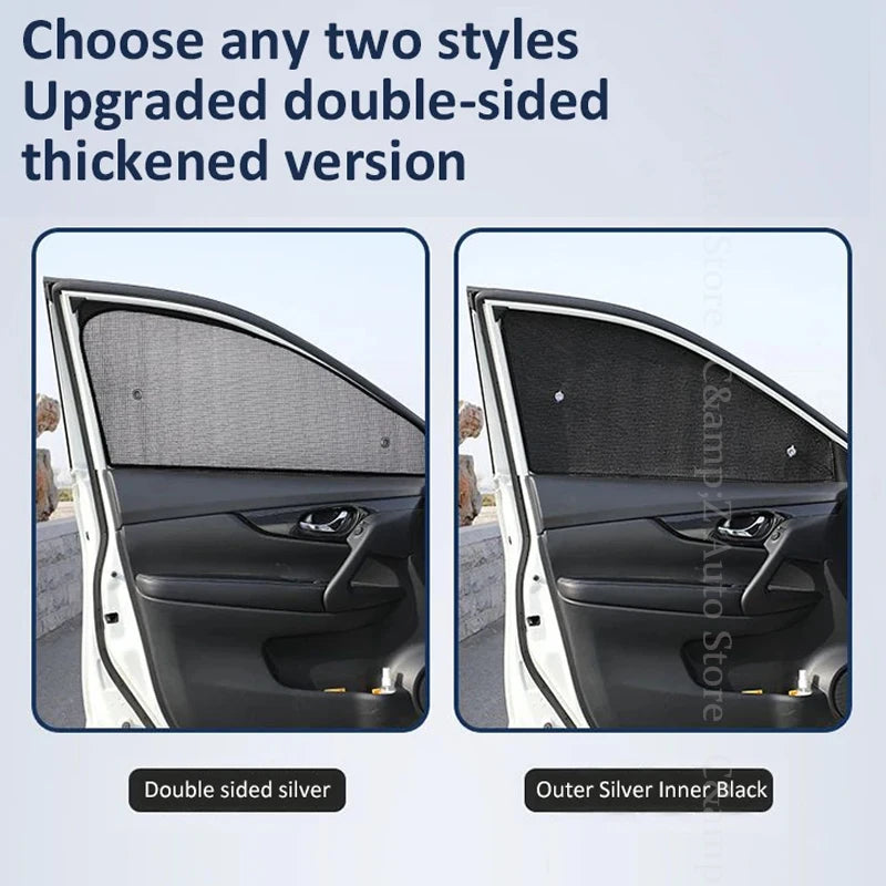 Car Sun Visor For Nissan Patrol Armada Y62 2010~2024 Anti-UV Pad Window Sunshades Curtain Windshield Sun Shades Auto Accessoires