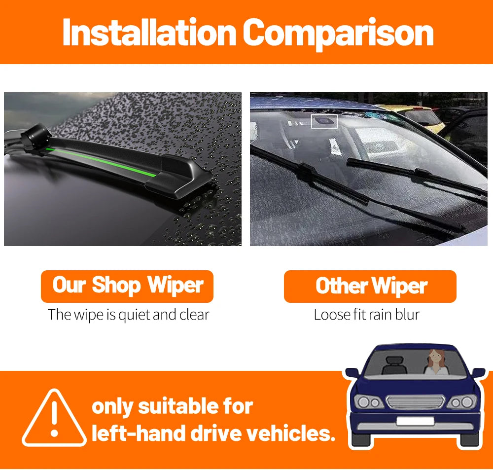 2pcs For BMW 7 Series F01 F02 F03 F04 Front Windshield Wiper Blades 2008-2015 2009 2010 2013 2014 Windscreen Window Accessories