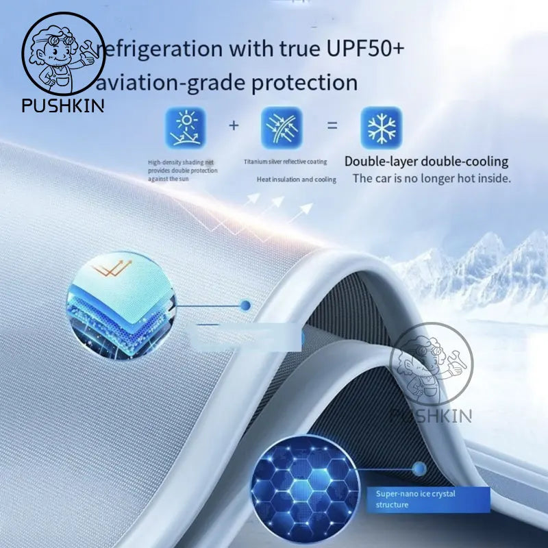 For  Rox Adamas Polestones 01 ROX 01 Car Reflective Windshield Window Sun Shade Visor Shield Cover Sunshield Curtain Accessories