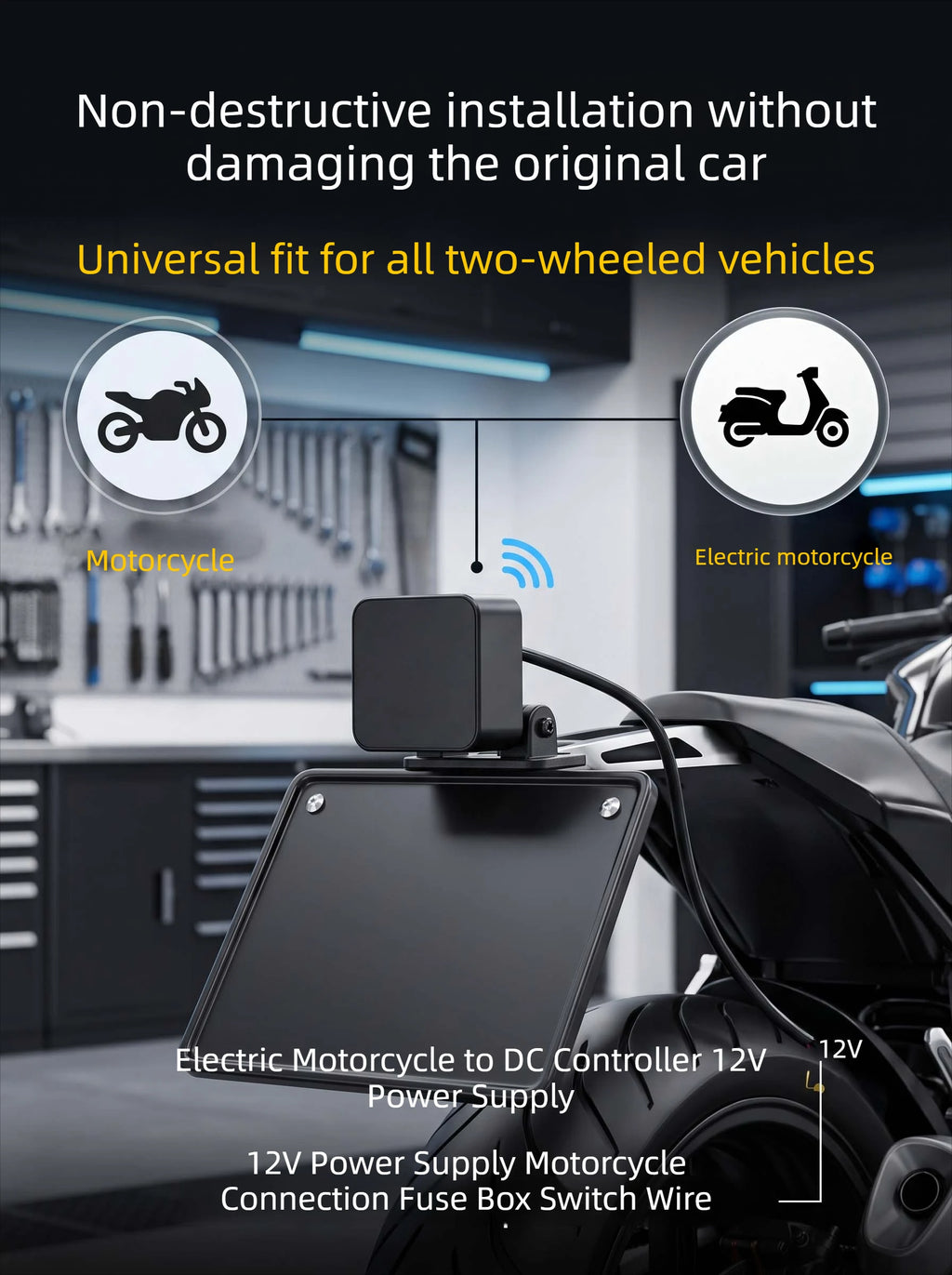 Motorcycle BSD Radar Safety System, Waterproof Model, Suitable for Yamaha XMAX 300, NMAX 155, FZ-07, Honda and BMW Series