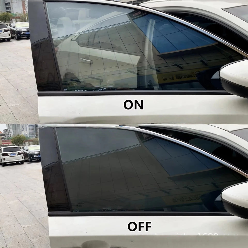 Deep Black Automotive Switchable Smart Tint Privacy Glass Dimming Car Tint With Remote Control