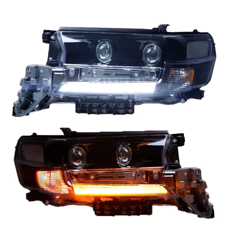 For Toyota Land Cruiser LC 200 Plug And Play Front Light 2016-2019 Lc200 Head Light Upgrade Projectors Led Headlight