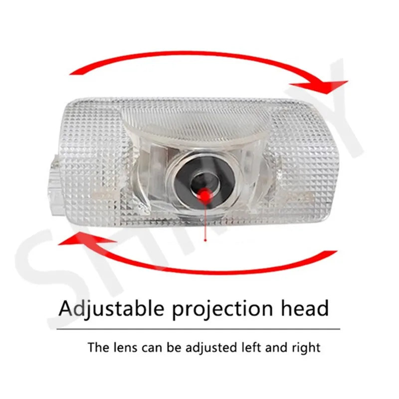 2Pcs LED Car Door Lights Warning Lamps Night Signal Lights For Land Cruiser 200 J200 LC200 120 J100 LC100 300 LC300 2007-2024