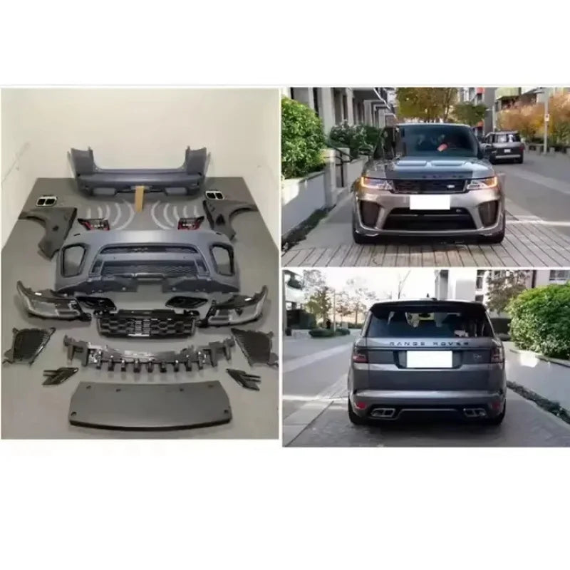 Car Conversion facelift bodykit For  Range Rover Sport 2014-2017 Upgrade Changed to 2018-2021 SVR Body Kits