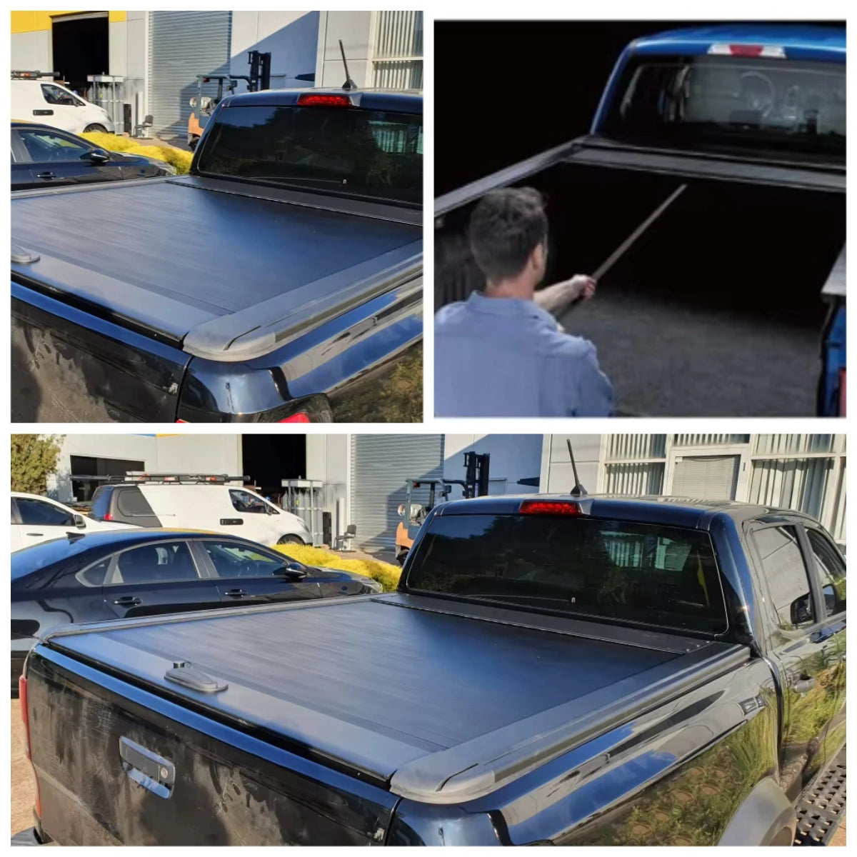 Pickup Truck 4x4 Aluminium Hard Tonneau Cover for D-max 2012-2019 Shutter Top Roll up Roller Lid
