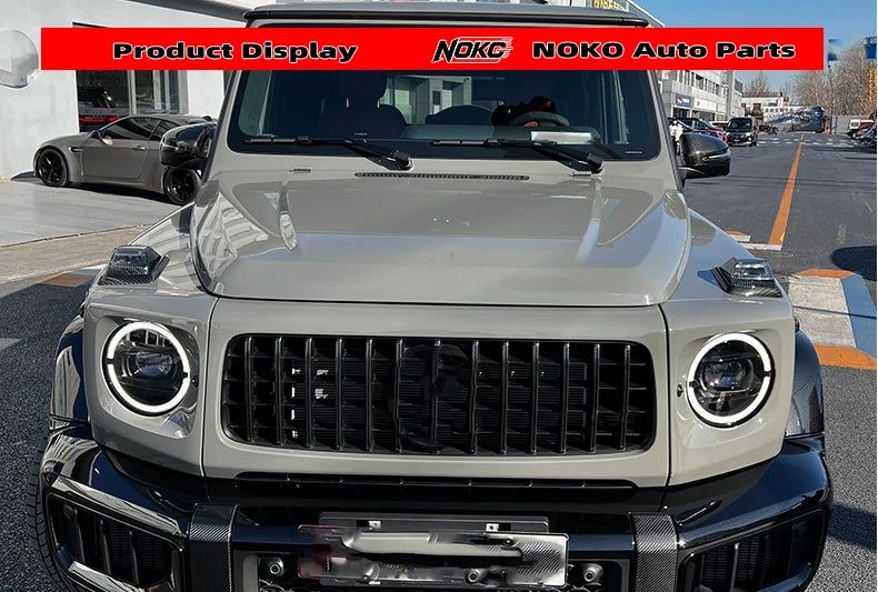 Dry Carbon Fiber Front Rear Bumper Cover Trim For Mercedes-Benz G-Class W465 G63 Dry Carbon Decorative Inserts OEM Replacement