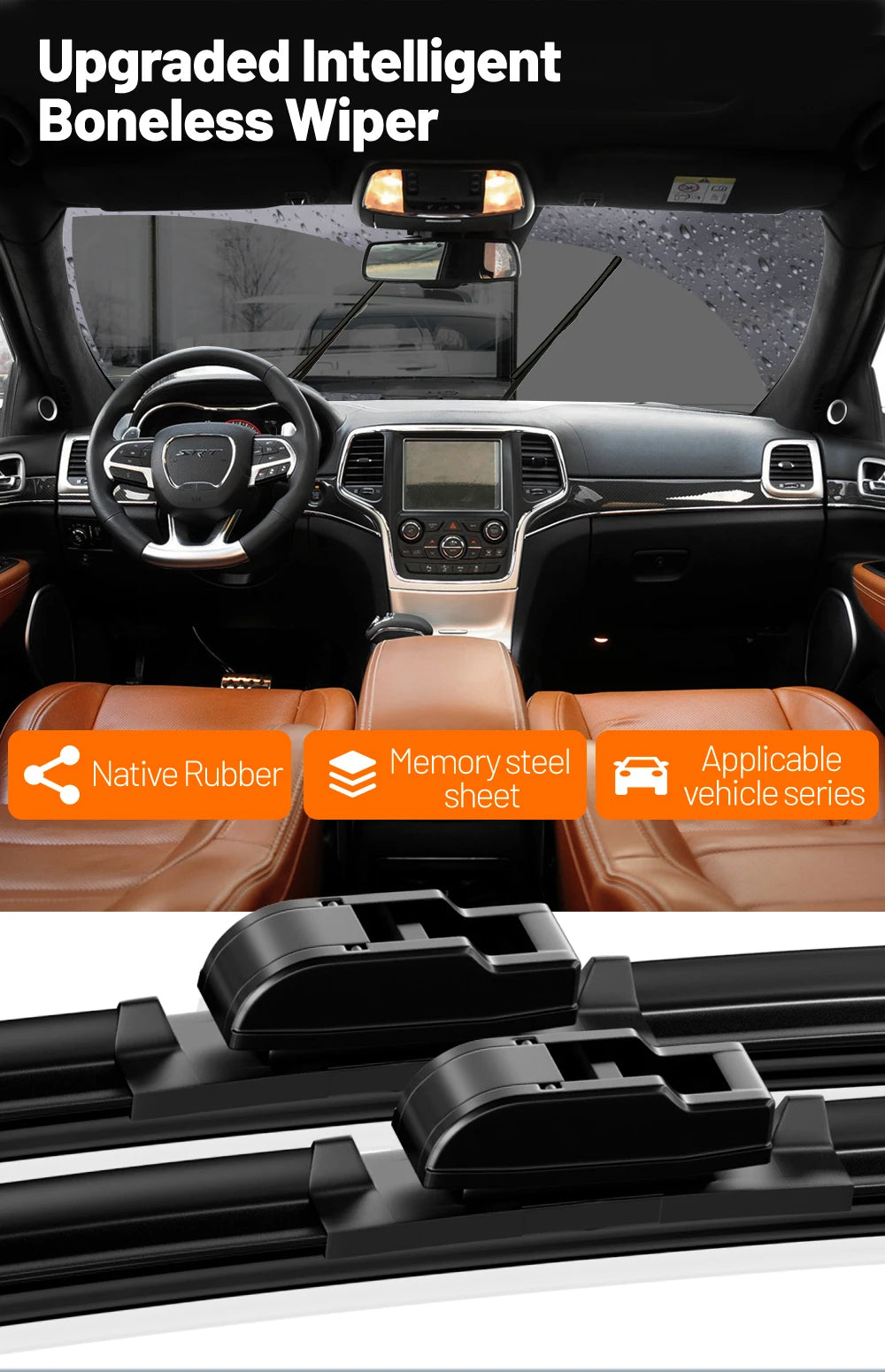 2pcs For BMW 7 Series F01 F02 F03 F04 Front Windshield Wiper Blades 2008-2015 2009 2010 2013 2014 Windscreen Window Accessories
