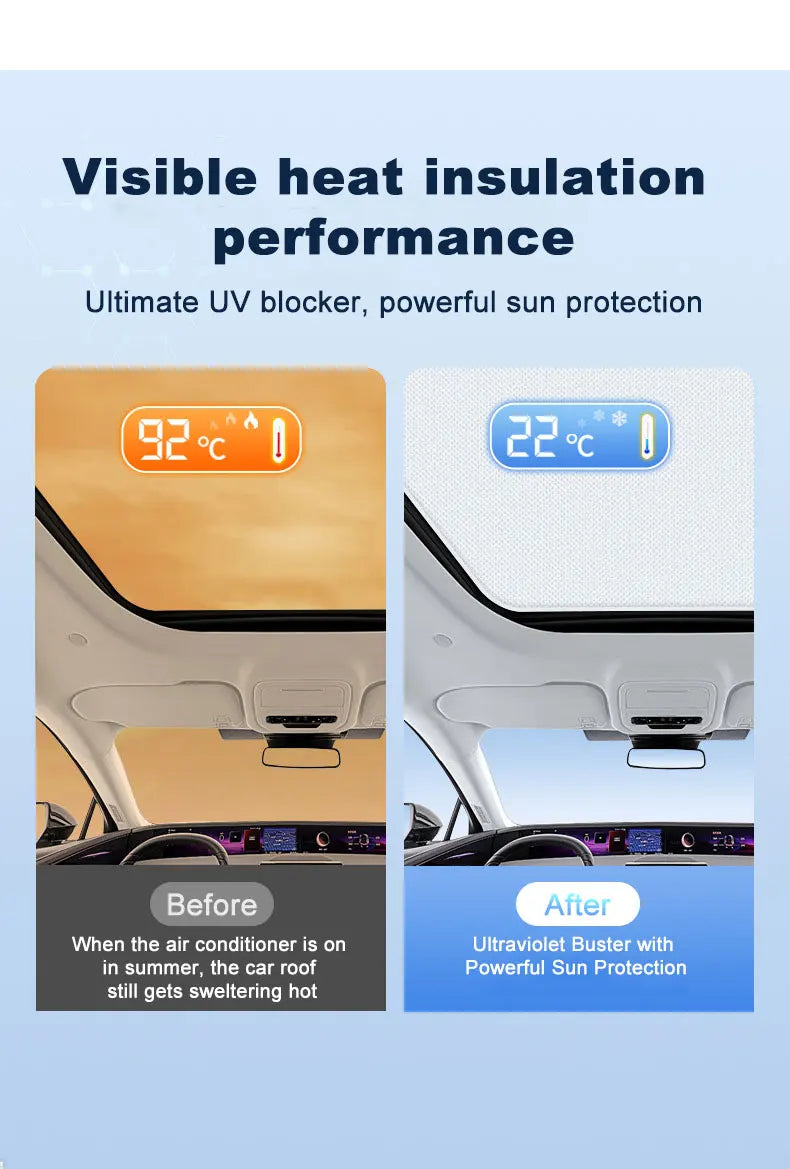 Sunroof Sunshade For Porsche Taycan 2025 Car Accessories 2019~2024 Auto Electrostatic Adsorption Roof Sun Shade Visor Cover Part