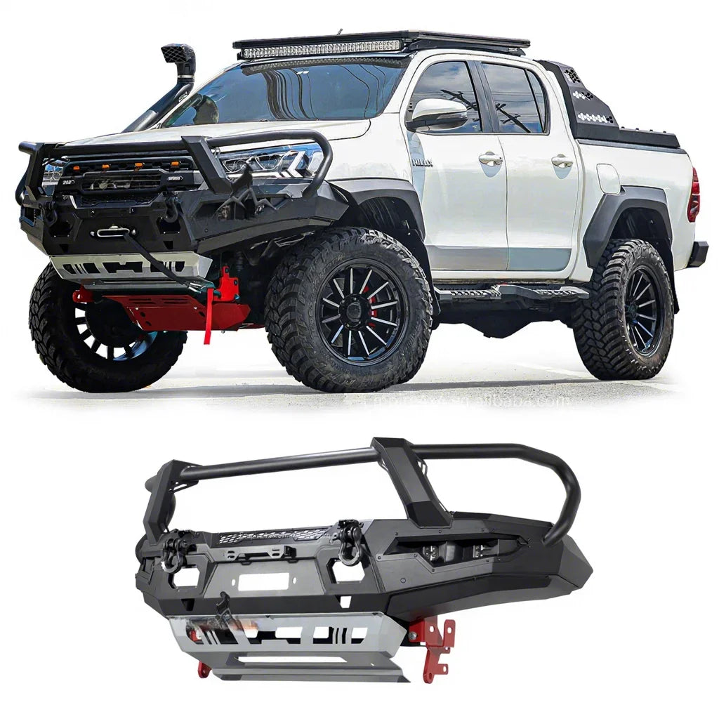 High Quality 4x4 Off-Road Steel Bull Bar Front And Rear Bumper Fits HILUX REVO ROCCO ROGUE CRUISER