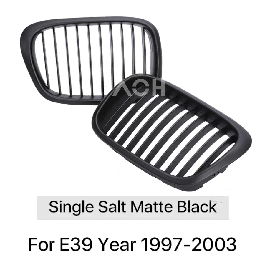 Front Bumper Lower Kidney Inside Grills Ventilation M Style Chrome Design Grille Facelift For BMW 5 Series E39 1997 -2003 LCI