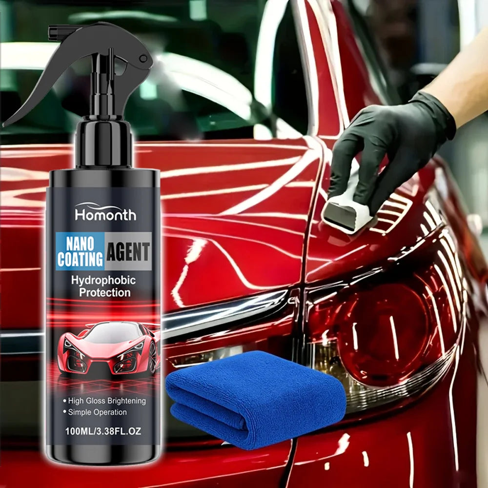 3in 1 Car Ceramic Nano Coating Liquid Coat Nano Crystal Hydrophobic Layer Polishing Paint Coating Agent - 3in 1 Car Polis