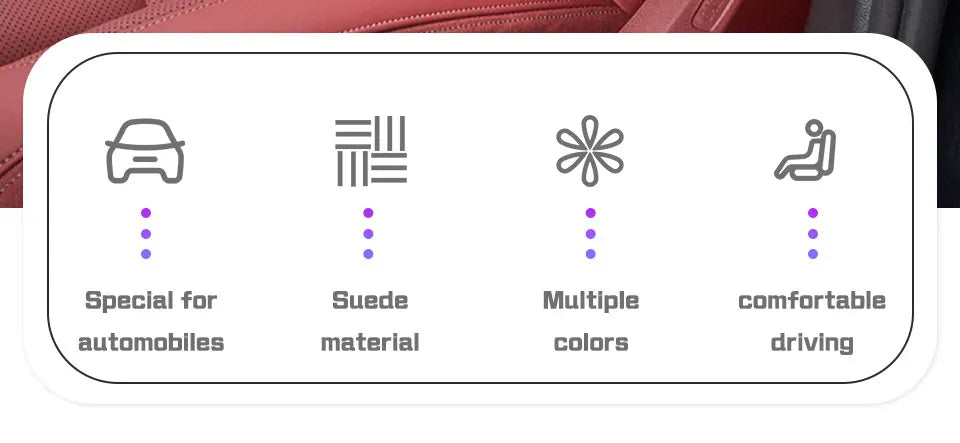 Suede Car Neck Pillow Headrest/Lumbar Support For BAIC JISHI polestone 01 Rox 01 Breathable Cotton Waist Cushion Accessories