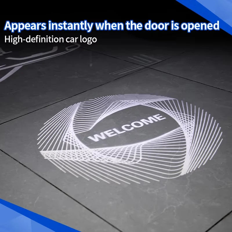 Auto Door Welcome Light For BYD Leopard 8 Denza B8 2024+ HD Atmosphere Light Laser Ground Light Exterior Upgrade Car Accessories