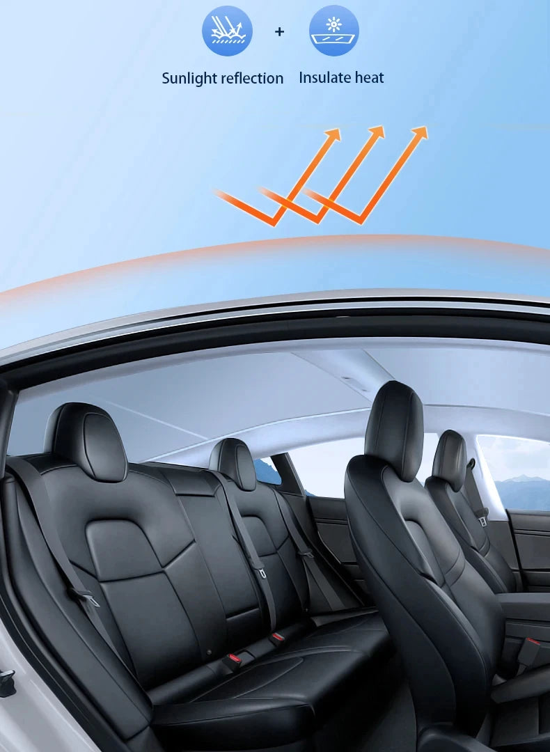 Sunroof Sunshade Cover for Porsche Taycan 2023-Present Nano Heat Insulation Anti-UV Colorful