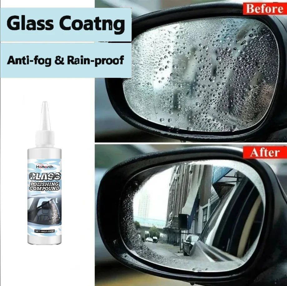 Homonth car glass polishing paste car glass film coating cleaning decontamination clear oil film cleaning paste