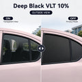 Deep Black Automotive Switchable Smart Tint Privacy Glass Dimming Car Tint With Remote Control