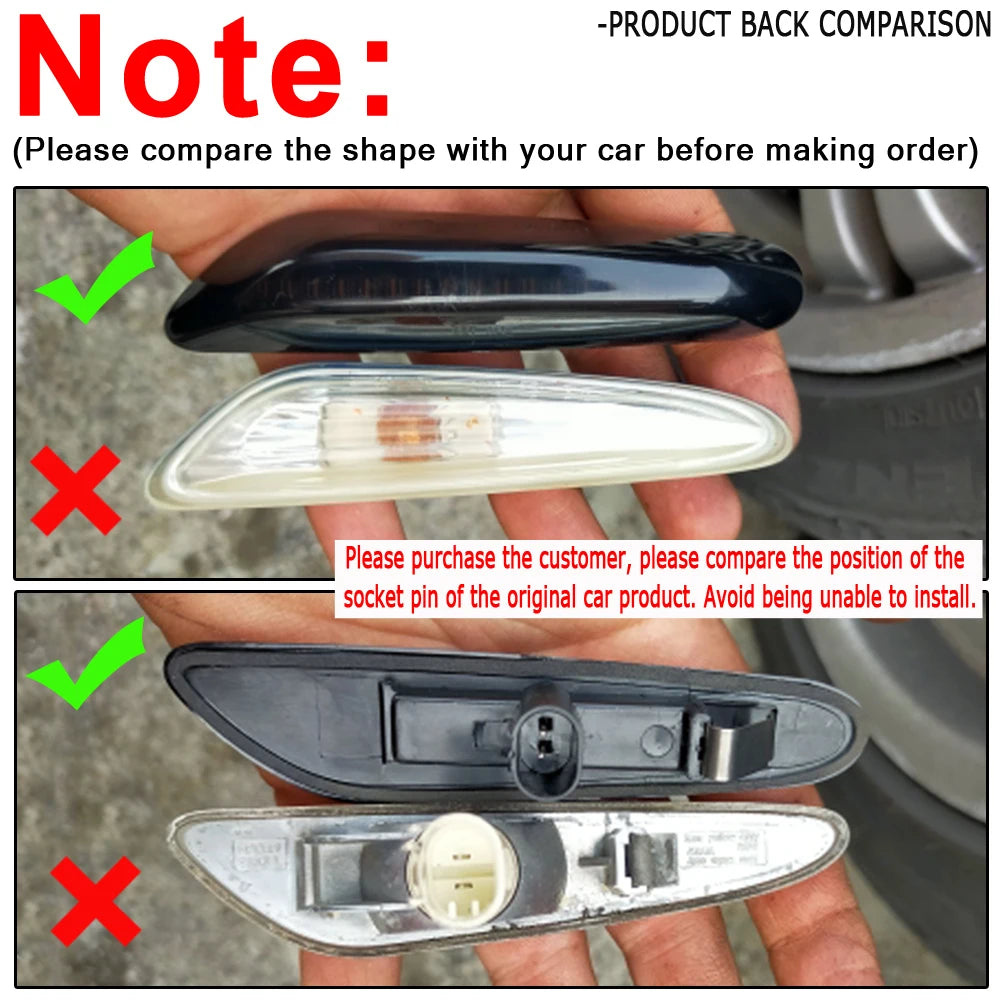 High Quality Dynamic LED Fender Light Side Marker For BMW E60 E61 E90 E91 E87 E81 E83 E84 E88 E92 E93 E82 E46 1 3 5