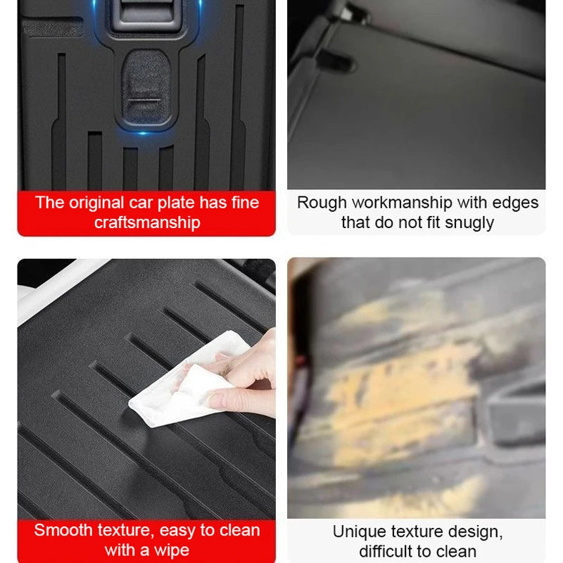 For Tesla New Model Y Juniper Premium/Performance 2025+ TPE Floor Mats Luggage Mat Wear-resistant Foot Pads ModelY Trunk Mats