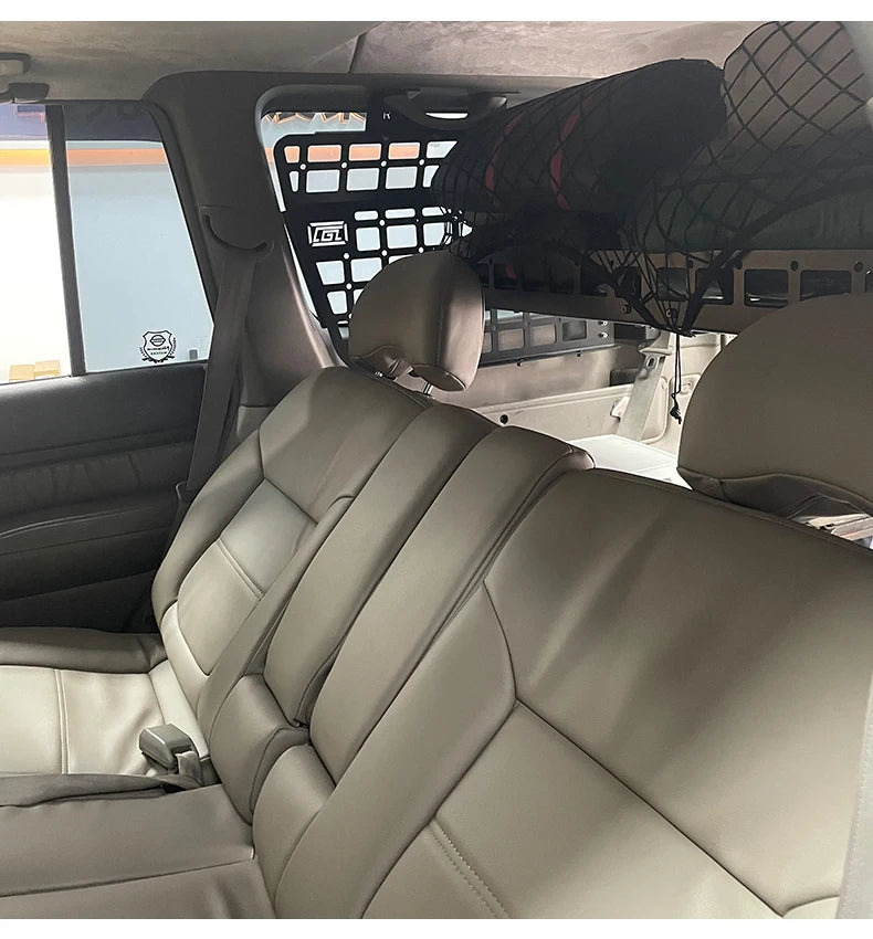 For Nissan Patrol Y61 1997-2016 5dr Accessories Storage Panel Rear Trunk Debris Rack Car-Styling MOLLE Storage Panel Organizer