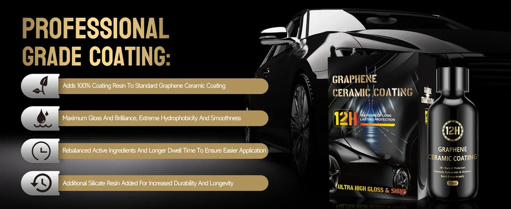 2026 Graphene Ceramic Coating 20H with Self Healing and UV Track Technology Car Detailing Professionals 10+ Years of Protection