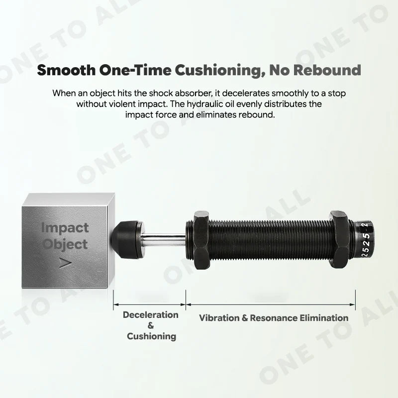 AC/AD Hydraulic Buffer Adjustableb Automatic Compensation Medium Carbon Steel Material Shock Absorber AC2020 AC2540