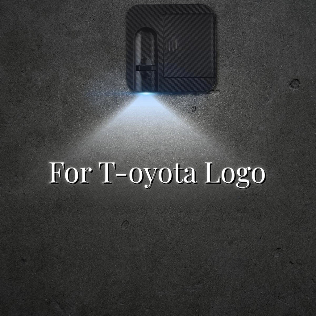 1/2PCS For Hilux Truck OFF-Road Mountain GR Car Door Welcome Lights Laser Projector Logo Wireless Sensing Accessories