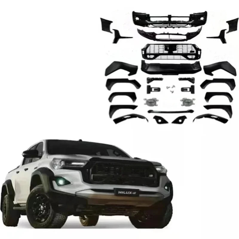 Weknown High Quality Auto Parts Car Body Kit   Hilux 2020-2022 Change Upgr To Hilux  2023 GR SPORT