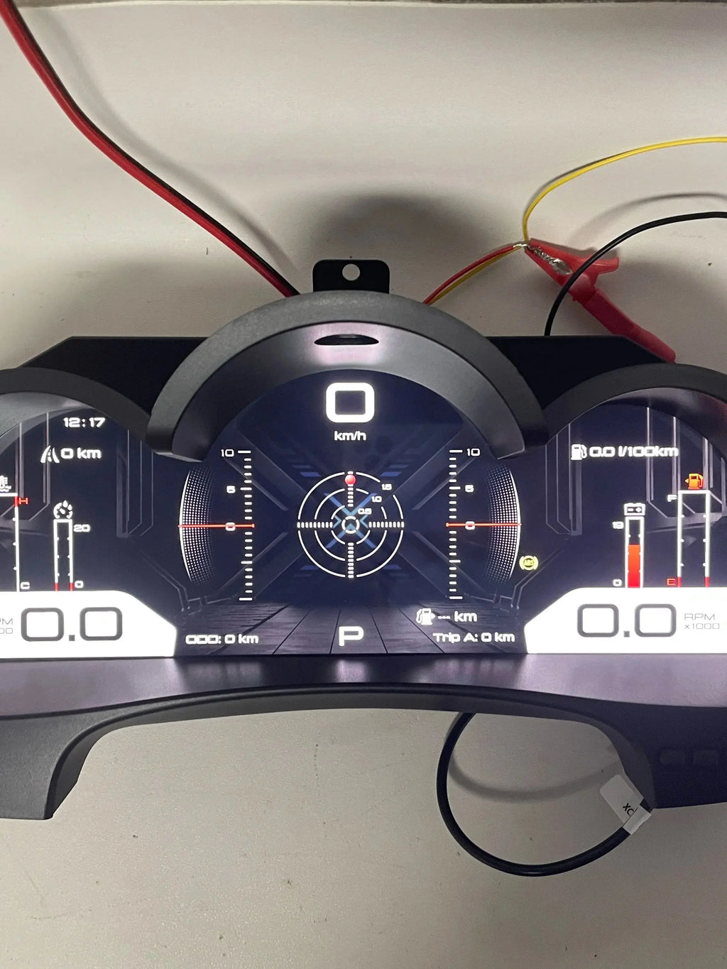 12.3inch Car LCD For Toyota Hilux 2005-2015 Digital Cluster Dashboard Virtual Cockpit Instrument Auto Speed Meter Linux Screen