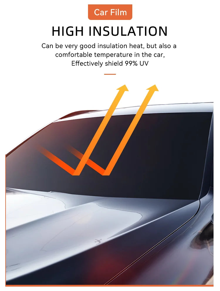 50cmX300cm IR100% Nano Ceramic Film Super Quality High Heat Resistant Car Glass Solar Tint Window Films Protective