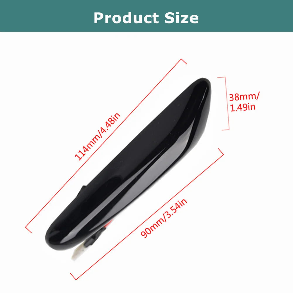 Dynamic LED Turn Signal Light Side Marker For BMW E60 E61 E90 E91 E87 E81 E83 E84 E88 E92 E93 E82 E46 1 3 5 Series X1 X3 2004