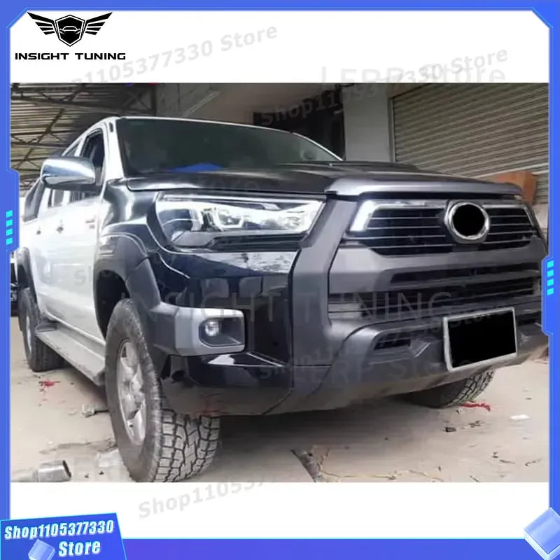 Pickup Upgrade Facelift Front Bumper Hood Body Kit for Toyota Hilux Vigo 2005 2006 2007 2008 2009 2010 2011 2012 2013 2014