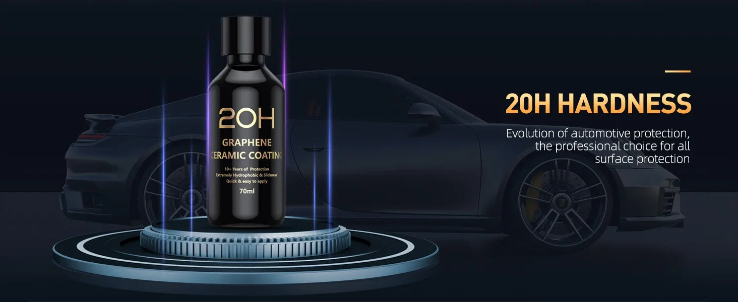 2026 Graphene Ceramic Coating 20H with Self Healing and UV Track Technology Car Detailing Professionals 10+ Years of Protection