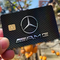 M-Mercedes-Ben-z-Backs Laser Sparkle Bank Card Stickers Universal DIY Craft Decor Accessories