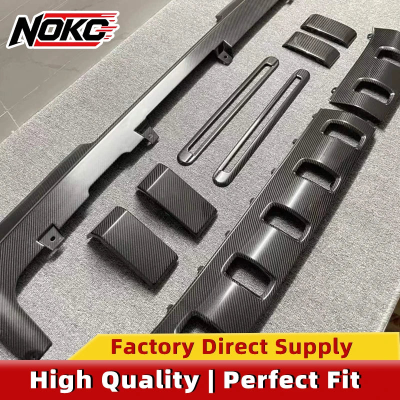 Dry Carbon Fiber Front Rear Bumper Cover Trim For Mercedes-Benz G-Class W465 G63 Dry Carbon Decorative Inserts OEM Replacement