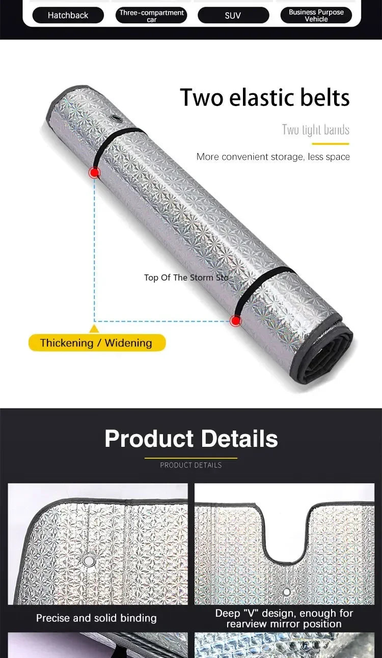 Full Coverage Sunshade For Nissan Patrol Y62 2010 2011~2023 Infiniti QX56 QX80 Sun Shade Car Heat insulation Anti-UV Accessories