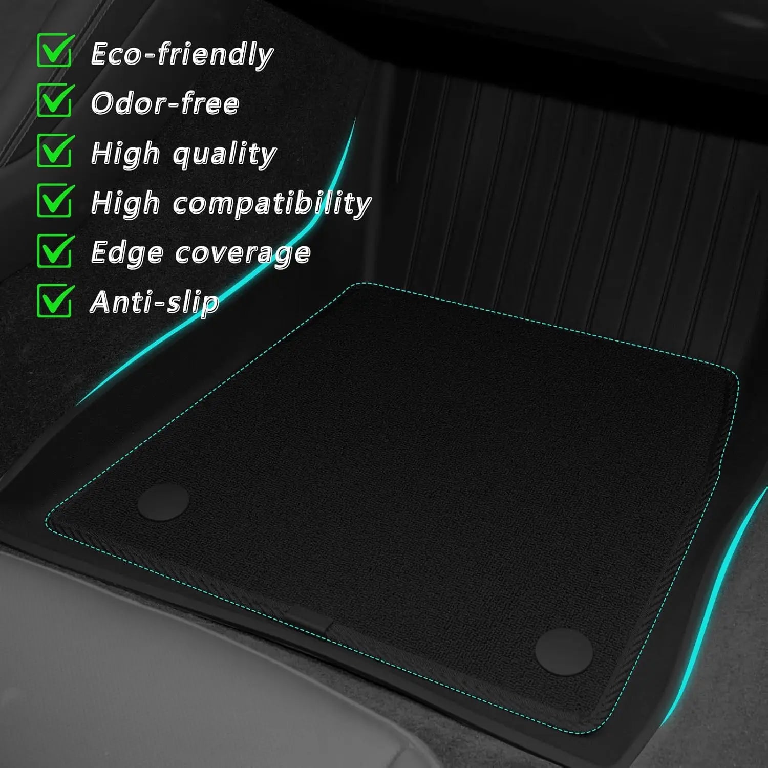 For Tesla New Model Y Juniper Premium/Performance 2025+ TPE Floor Mats Luggage Mat Wear-resistant Foot Pads ModelY Trunk Mats
