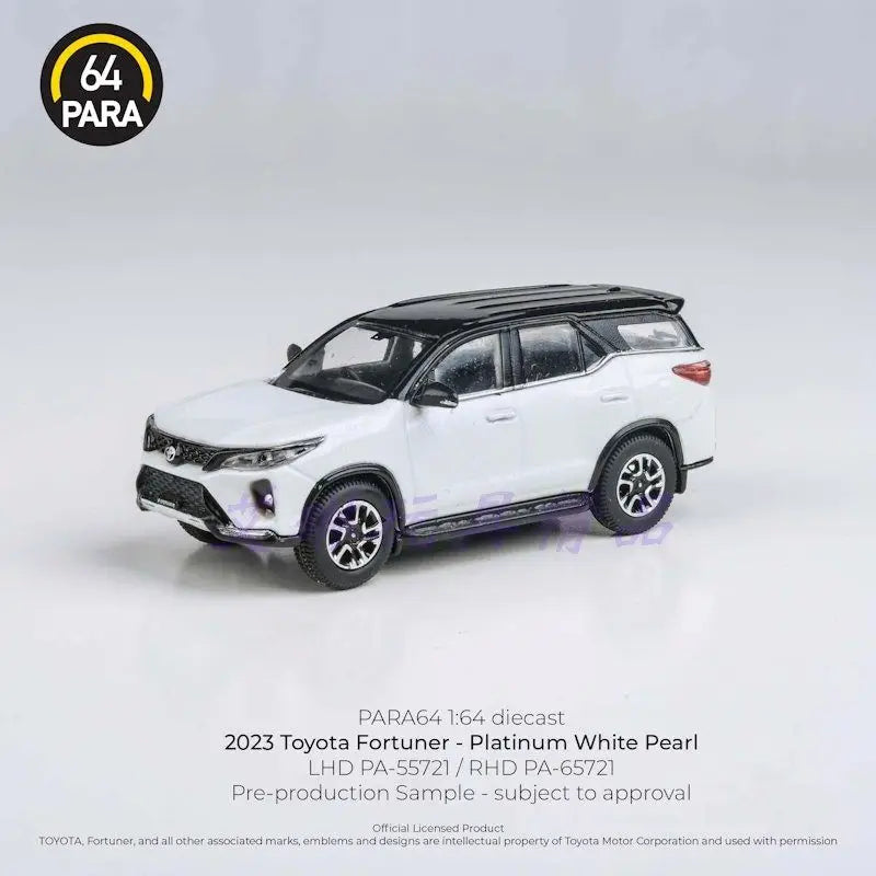 PARA 1:64 Fortuner 2023 Alloy Car Diecasts & Toy Vehicles Car Model Miniature Scale Model Car Toys For Children