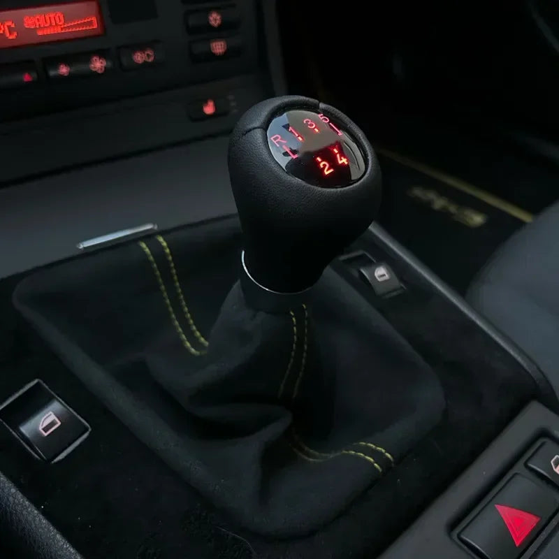 LED Backlight Car Gear Shift Knob for BMW E30 E36 E34 E46 E90 E91 E92 E36 E39 E32 E38 E81 E82 E87 E88 E60 X1 X3 1 3 5 7 Series