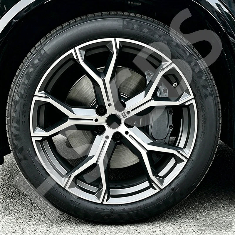 2/4Pcs L/M Metal Car Brake Caliper Cover Stickers Brake Disc Anti Dust Cover Protective Shell Wheel Auto Styling Accessories